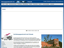 Tablet Screenshot of gbg-pritzwalk.de